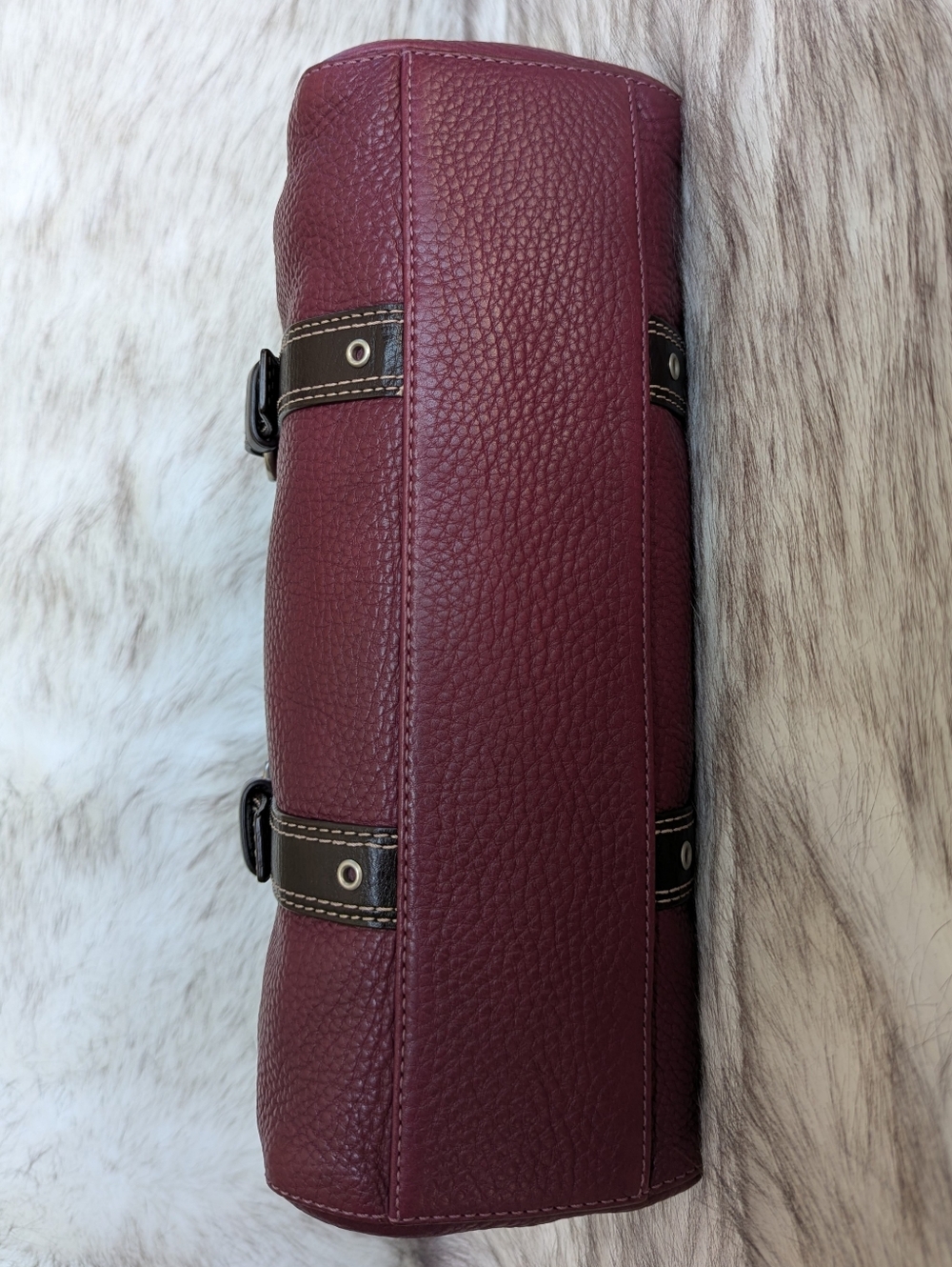 Y2K Coach Chelsea Pebble Leather Satchel F10887 - Picture 8 of 14